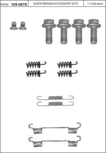 Monteringssats bromsbackar - MS-950168