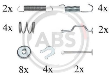 Monteringssats bromsbackar - MS-950310