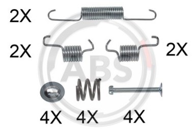 Monteringssats bromsbackar - MS-950313