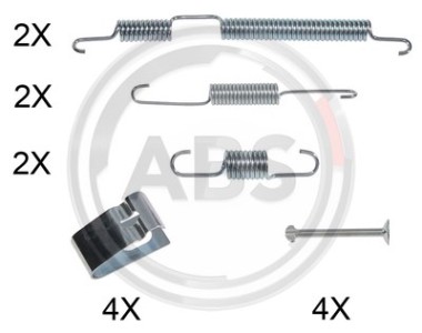 Monteringssats bromsbackar - MS-950320