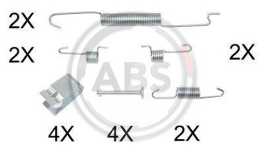 Monteringssats bromsbackar - MS-950330