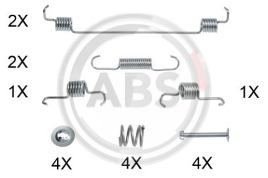 Monteringssats bromsbackar - MS-950338