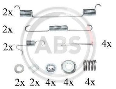 Monteringssats bromsbackar - MS-950341