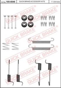 Monteringssats bromsbackar - MS-950433